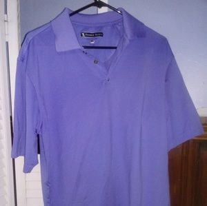 Blue pebble beach golf polo size large